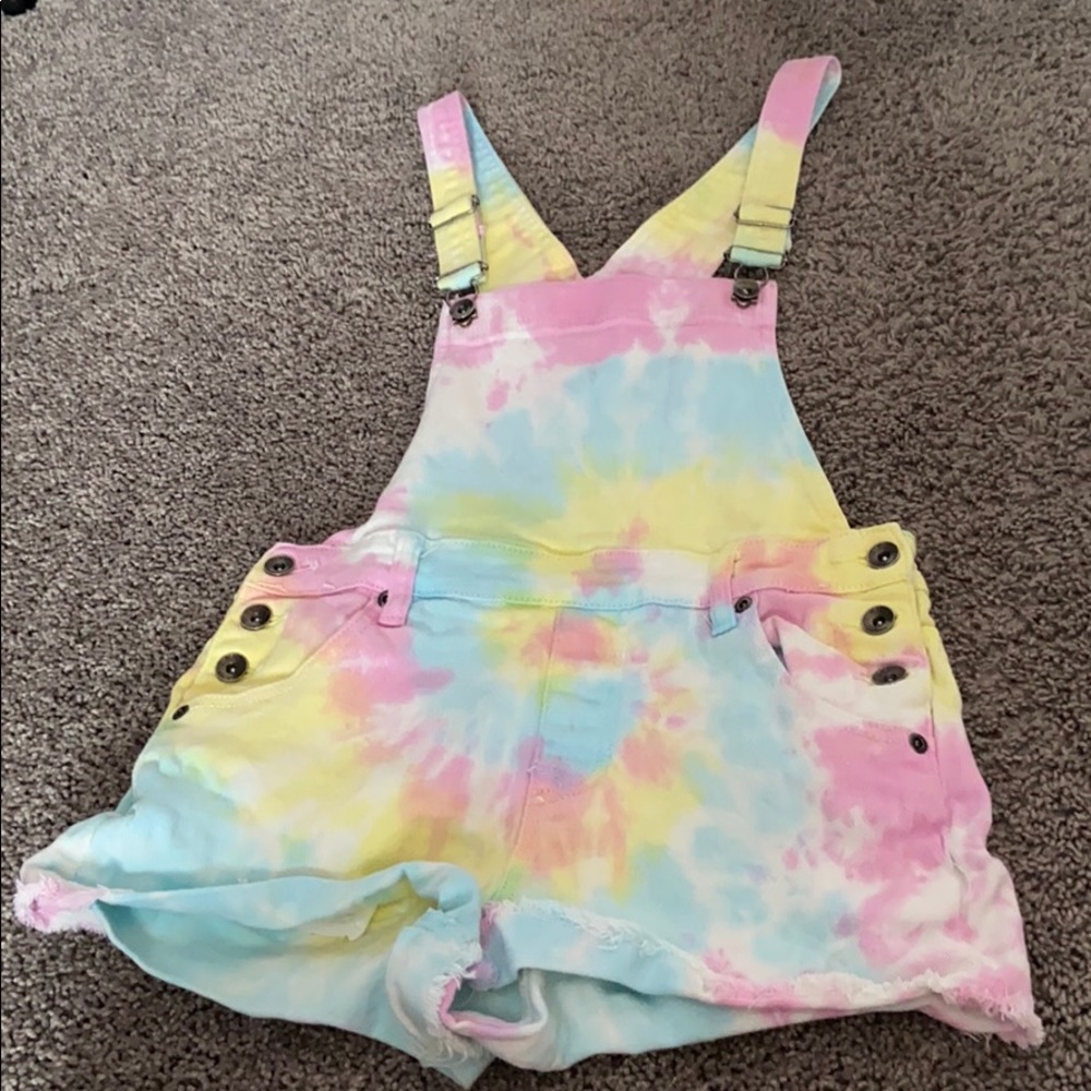 Jean overall shorts